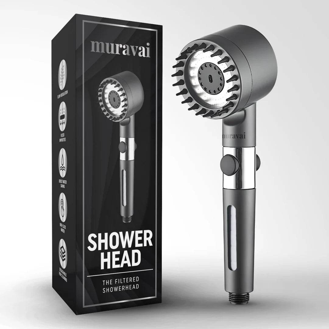 Complete Filtered Shower Package – Showerhead + Hose Kit + 2 Filter Packs